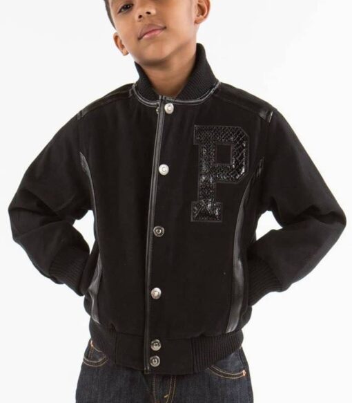 Pelle Pelle Kids Black Wool Jacket
