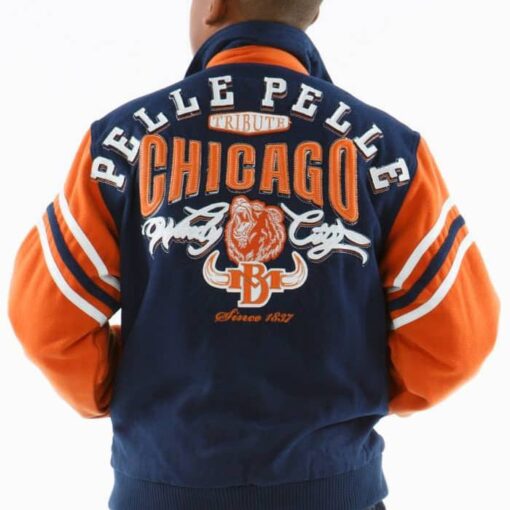Alternative view of Pelle Pelle Kids Chicago Bear Blue Jacket