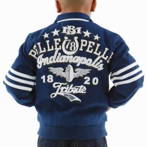 Alternative view of Pelle Pelle Kids Indianapolis Indy Blue Jacket