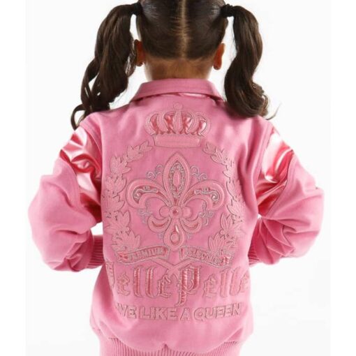 Pelle Pelle Kids Live Like a Queen Blouson Pink Jacket