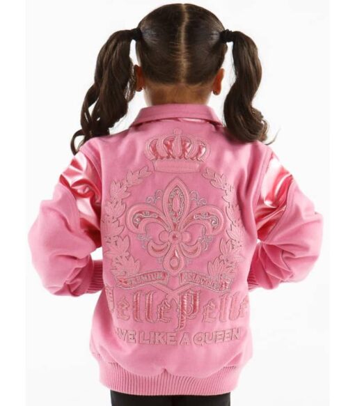 Pelle Pelle Kids Live Like a Queen Blouson Pink Jacket