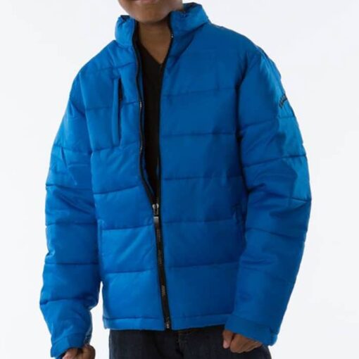 Pelle Pelle Kids Nylon Blue Bubble Jacket