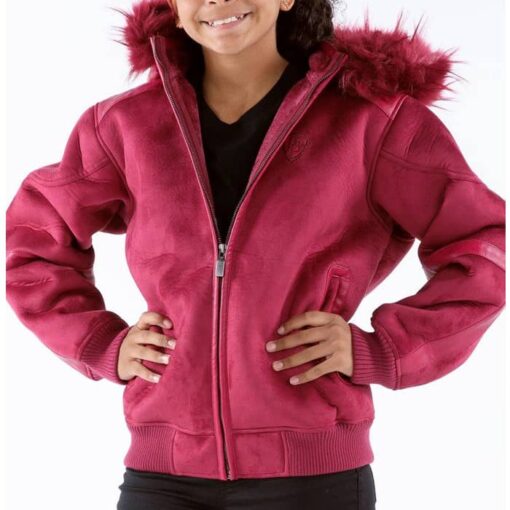 Pelle Pelle Kids Pink Fur Jacket