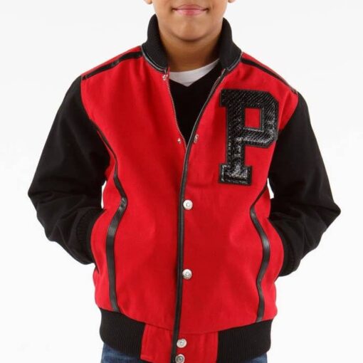Pelle Pelle Kids Red and Black Jacket