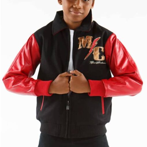 Pelle Pelle Kids Red and Black MC Jacket