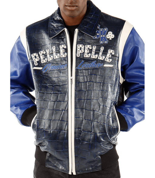Pelle Pelle Street Kings Blue Leather Jacket