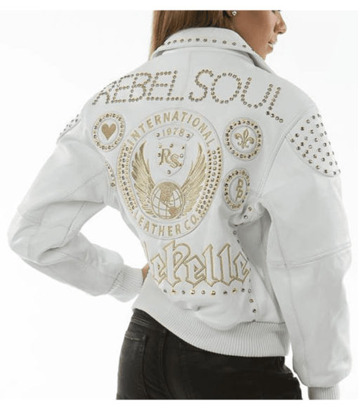 Pelle Pelle Ladies Rebel Soul White Leather Jacket