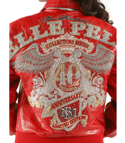 Pelle Pelle Ladies 40th Anniversary Red Leather Jacket