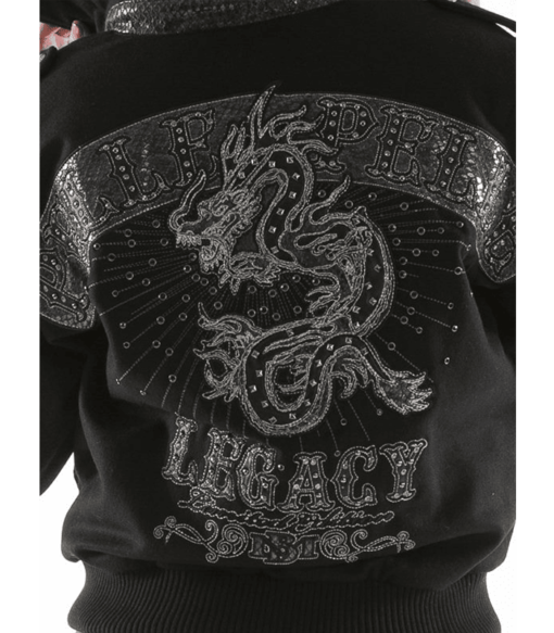 Pelle Pelle Ladies Snakeskin Dragon Black Jacket