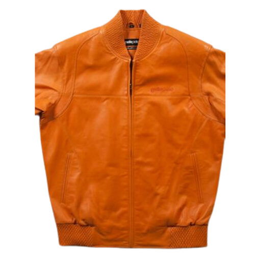 Pelle Pelle Leather Basic Blouson Orange Jacket