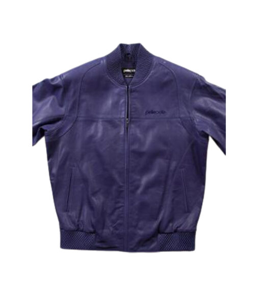 Pelle Pelle Leather Basic Blouson Purple Jacket
