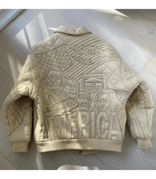 Pelle Pelle America Beige Leather Jacket