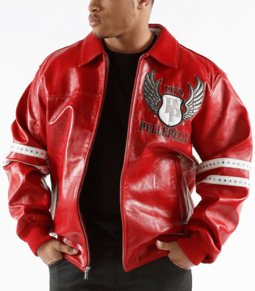 Pelle Pelle Legends Forever Marc Buchanan Red Leather Jacket