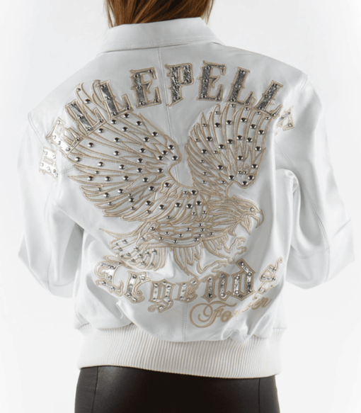 Pelle Pelle Legends Forever White Leather Jacket