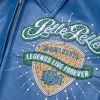 Pelle Pelle Legends Live Forever Marc Buchanan 1978 Blue Real Leather Jacket