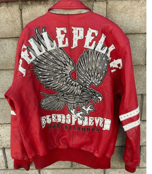 Pelle Pelle Legends Forever Mark Buchanon Red Leather Jacket