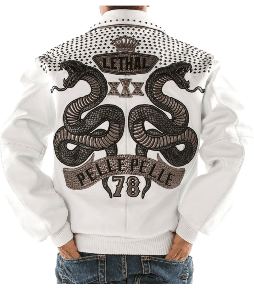 Pelle Pelle Men’s Lethal White Leather Jacket