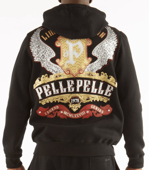 Pelle Pelle Limited Edition Black Hooded Midlayer
