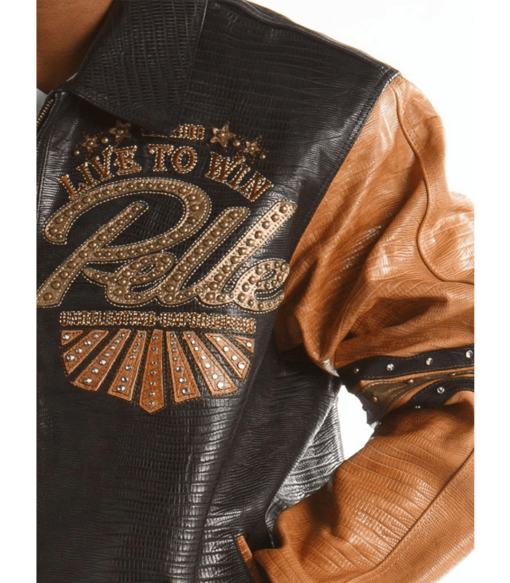 Pelle Pelle Men’s Live To Win Brown Leather Jacket