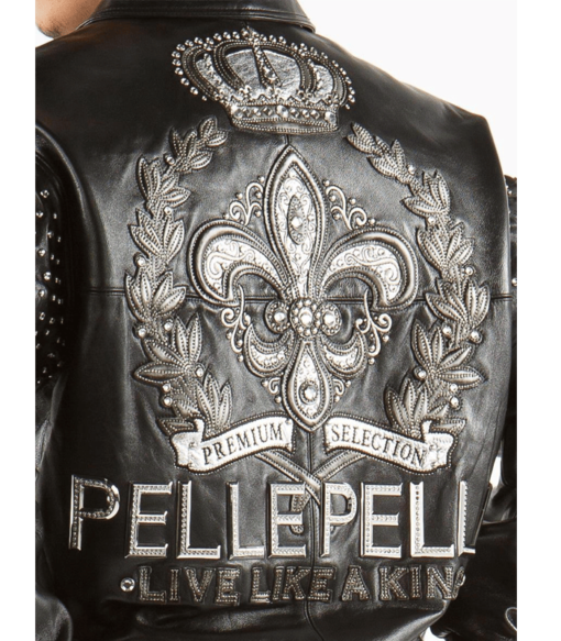 Pelle Pelle Live Like A King Black Leather Jacket