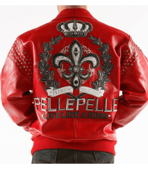 Pelle Pelle Live Like A King Red Leather Jacket