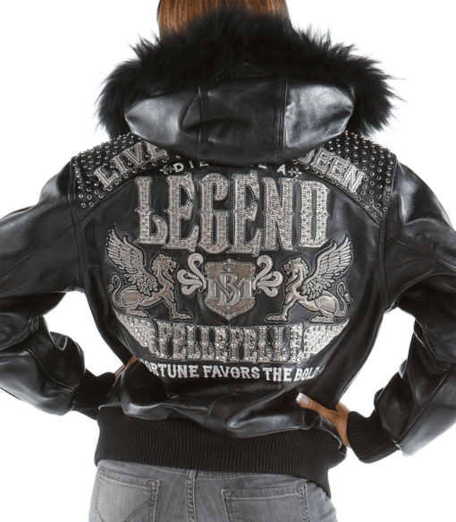 Pelle Pelle Live Like A Queen Black Leather Jacket
