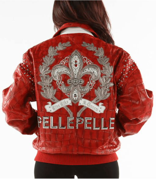 Pelle Pelle Live Like a King Women Red Leather Jacket