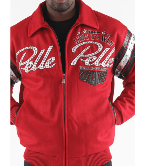 Pelle Pelle Men’s Live To Win Red Jacket