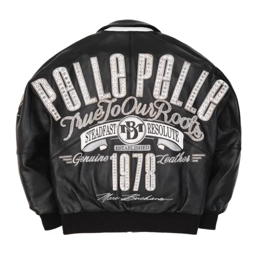 Pelle Pelle MB 1978 True To Our Roots Black Leather Jacket For Men's