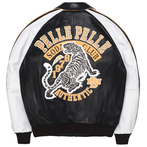 Pelle Pelle MB Men’s Soda Club Authentic 1978 Black Plush Leather Jacket