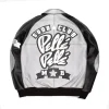 Pelle Pelle MB Soda Club Plush Silver Metallic Leather Jacket