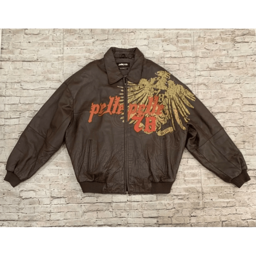 Pelle Pelle Marc Buchanan 1978 Brown Leather Jacket