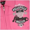 Pelle Pelle Marc Buchanan American Bruiser Plush Women's Pink Crop Genuine Leather Jacket