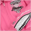 Pelle Pelle Marc Buchanan American Bruiser Plush Women's Pink Crop Top Grain Leather Jacket
