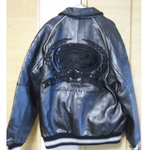 Pelle Pelle Marc Buchanan Vintage Navy Blue Leather Jacket