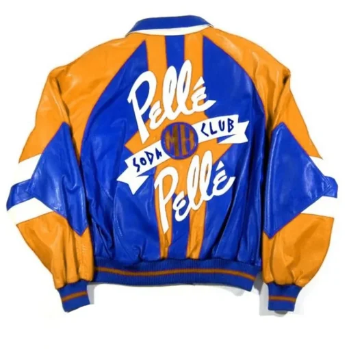 Pelle Pelle Marc Buchanan Soda Club 90s Orange and Blue Jacket