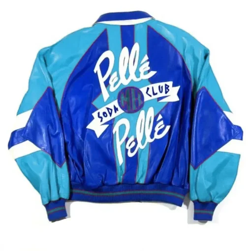 Pelle Pelle Marc Buchanan Soda Club 90s Turquoise Genuine Jacket