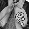 Pelle Pelle Marc Buchanan Soda Club Plush Silver Metallic Leather Jacket