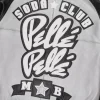 Pelle Pelle Marc Buchanan Soda Club Plush Silver Metallic and Black Top Grain Leather Jacket