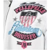 Pelle Pelle Marc Buchanan White American Bruiser Leather Jacket