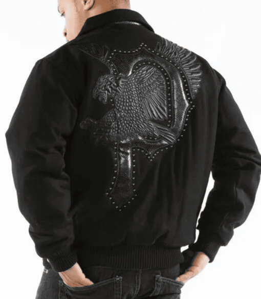 Pelle Pelle Black Eagle Wool Jacket