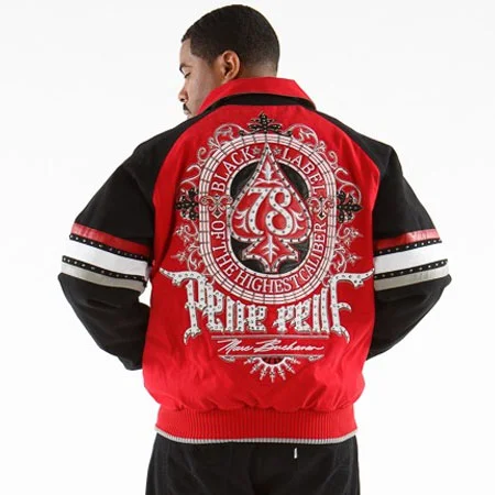 Pelle Pelle Men Highest Caliber Crimson Wool Jacket
