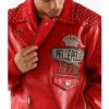 Pelle Pelle Men’s Lethal Red Leather Jacket