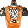 Pelle Pelle Men Soda Club Plush Orange Leather Jacket
