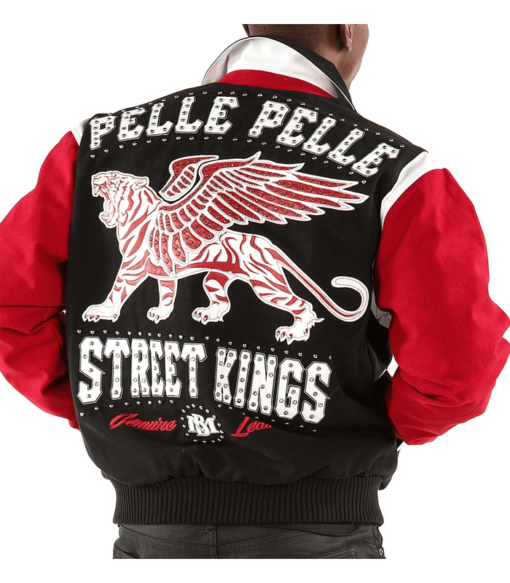 Pelle Pelle Men’s Street Kings Red & Black Jacket