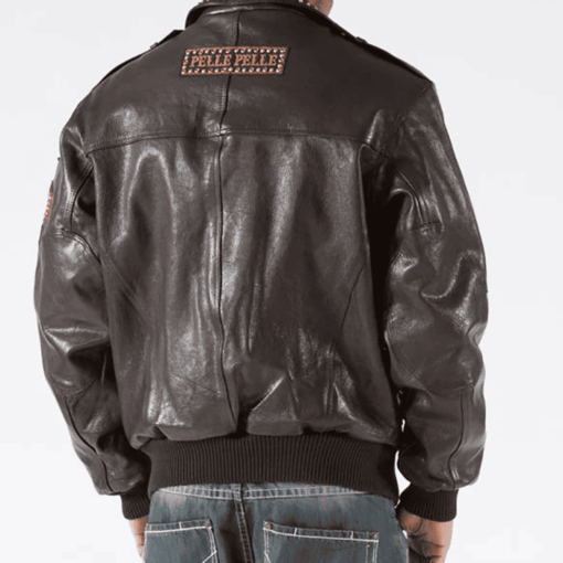 Pelle Pelle Men Varsity Biker Brown Jacket