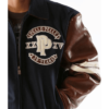 Pelle Pelle Mens Panther Wool Navy Blue Jacket