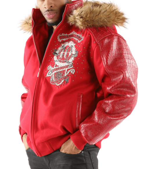 Pelle Pelle Men’s 40th Anniversary Red Leather Jacket