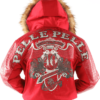 Pelle Pelle Mens 40th Anniversary Red Leather Jacket