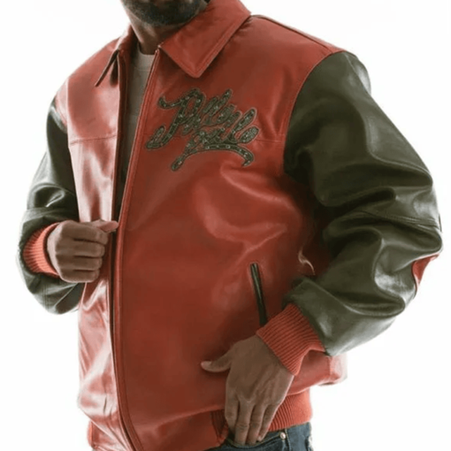 Pelle Pelle Mens Indian Legendary Brown Leather Jacket